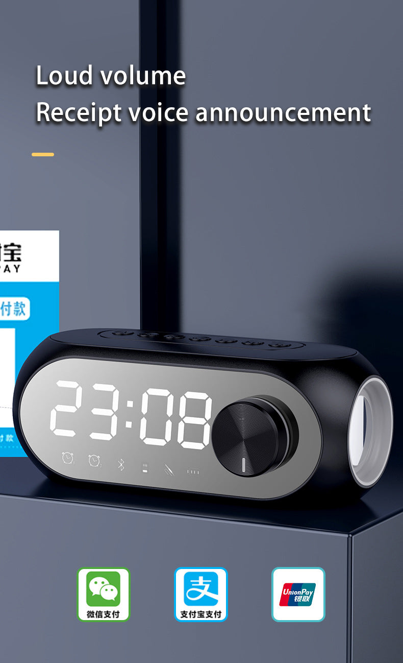 Digital LED Mirror Alarm Clock | Bluetooth Speaker | Wireless Charging | FM Radio | Modern Design