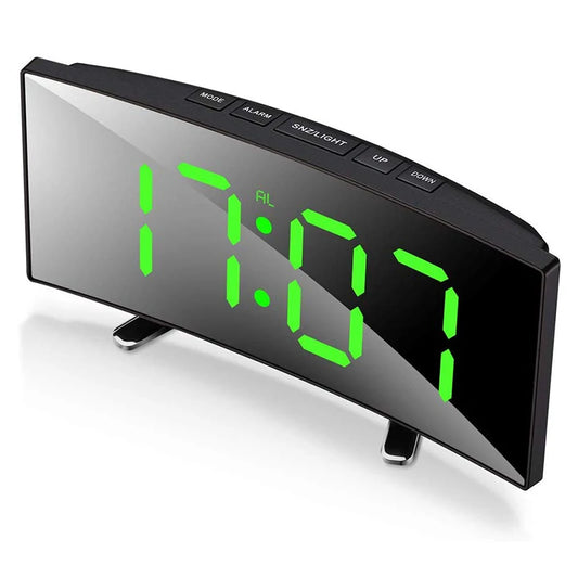 Digital Alarm Clock | LED Display | Dimmable | Large Display | Silent | Bedroom Clock