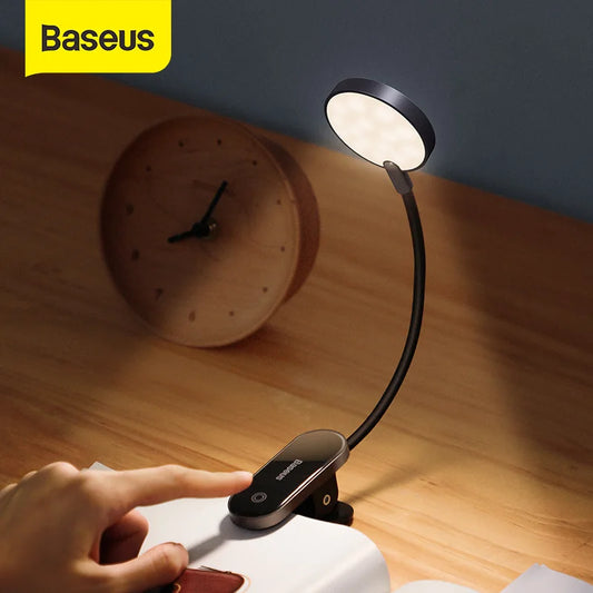 Modern Minimalist Clip Lamp | LED | Rechargeable | Adjustable | Eye-Friendly