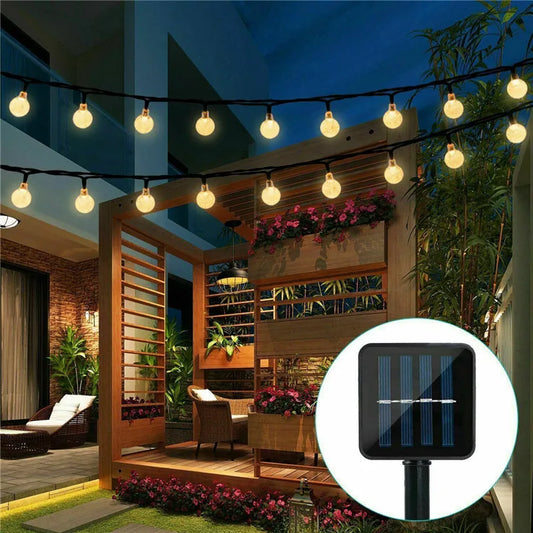 Solar-Powered LED String Lights | Outdoor Lighting | Waterproof | Garden Decor | Pathway Lights