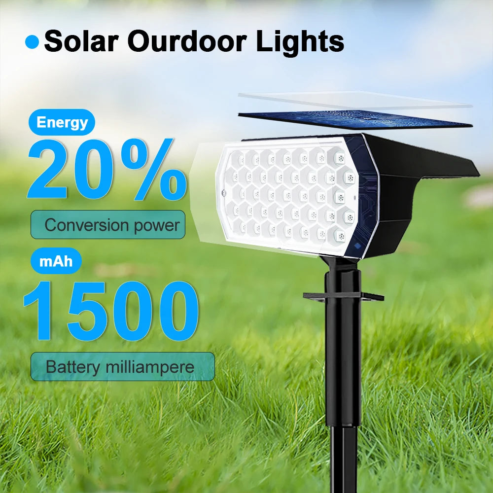 RGB Solar Spotlight | Outdoor Lighting | Waterproof | Color Changing | Garden Decor