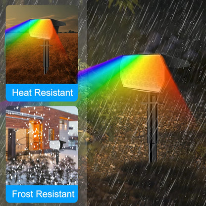 RGB Solar Spotlight | Outdoor Lighting | Waterproof | Color Changing | Garden Decor