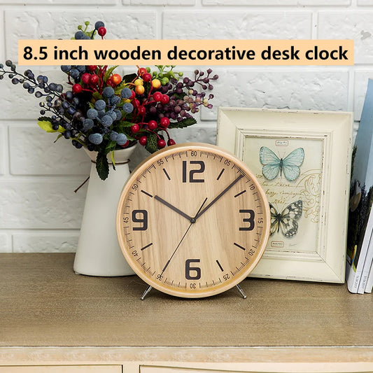 Wooden Wall Clock | Silent Quartz Movement | Modern Design | Home Decor | Living Room