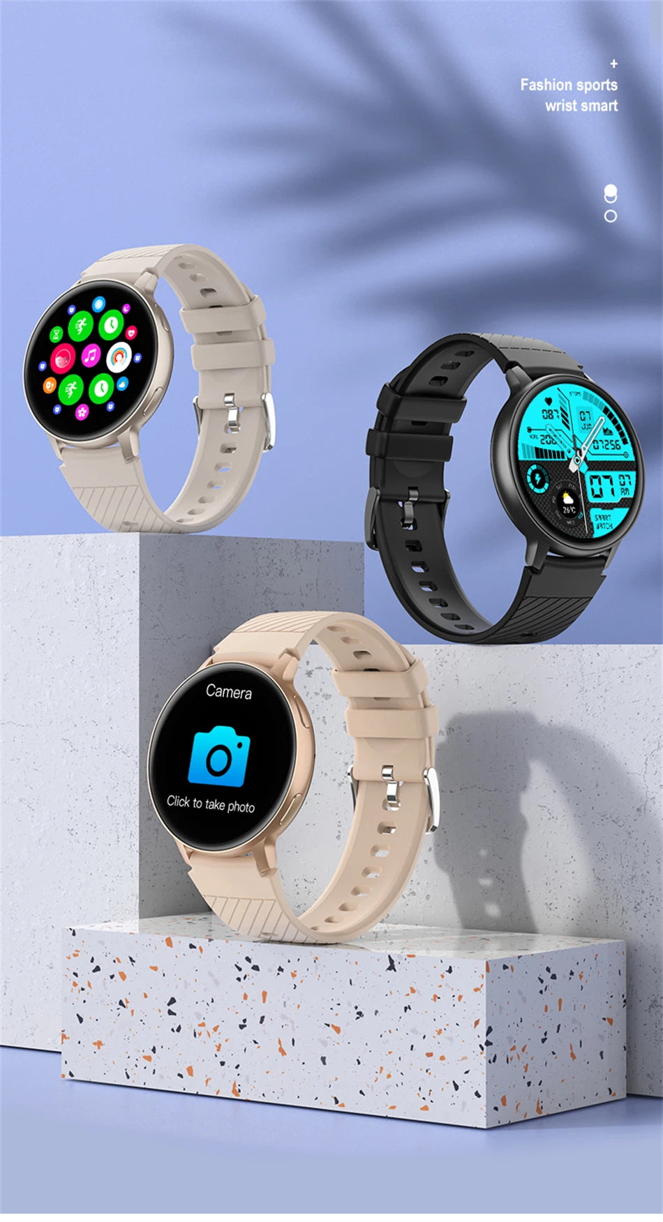 LIGE 2024 Smartwatch | Bluetooth Calling | Heart Rate Monitor | Blood Oxygen | IP68 Waterproof | Fitness Tracker