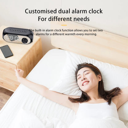 Digital LED Mirror Alarm Clock | Bluetooth Speaker | Wireless Charging | FM Radio | Modern Design