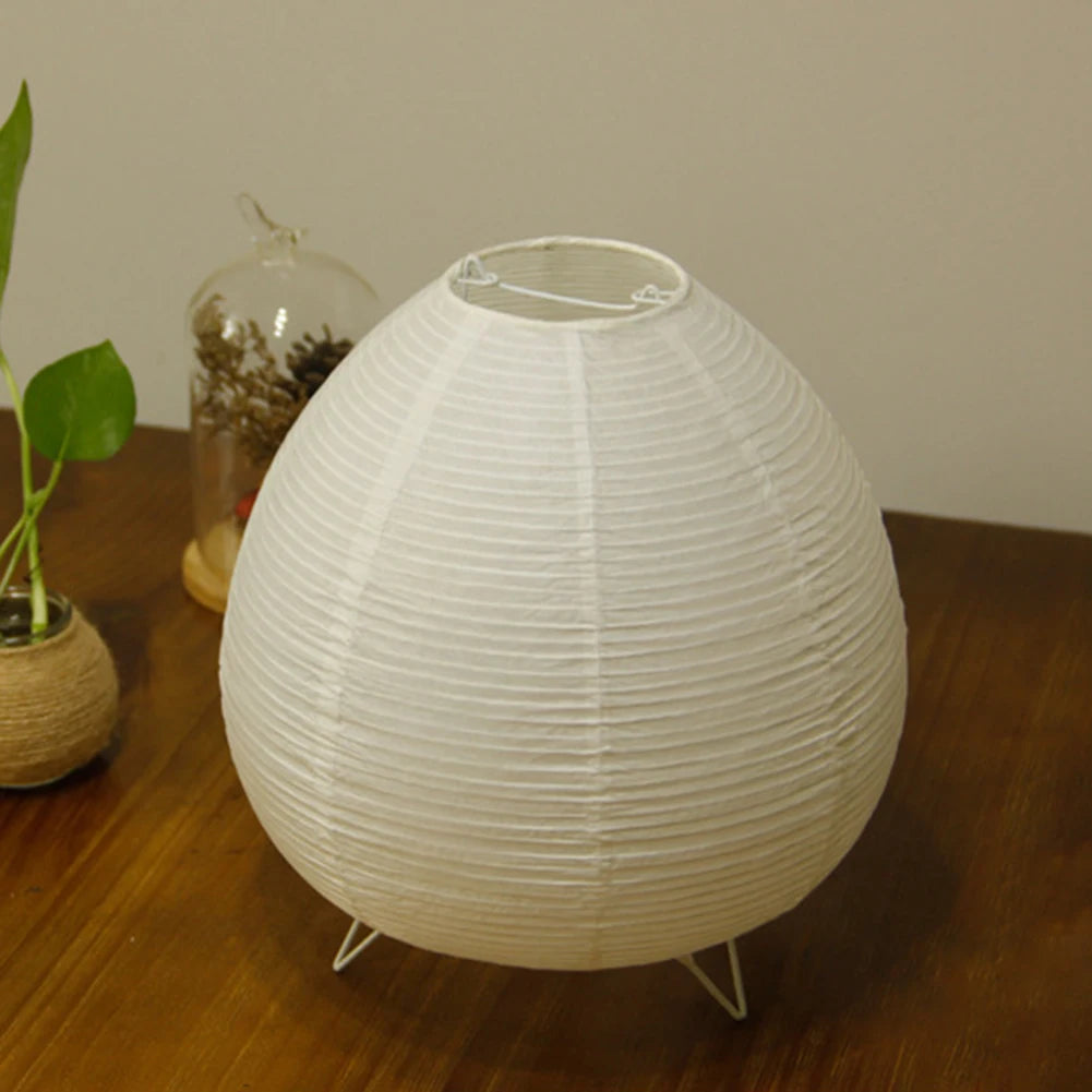 "Japanese Rice Paper LED Table Lamp – Modern Decor for Living Room, Bedroom & Study"