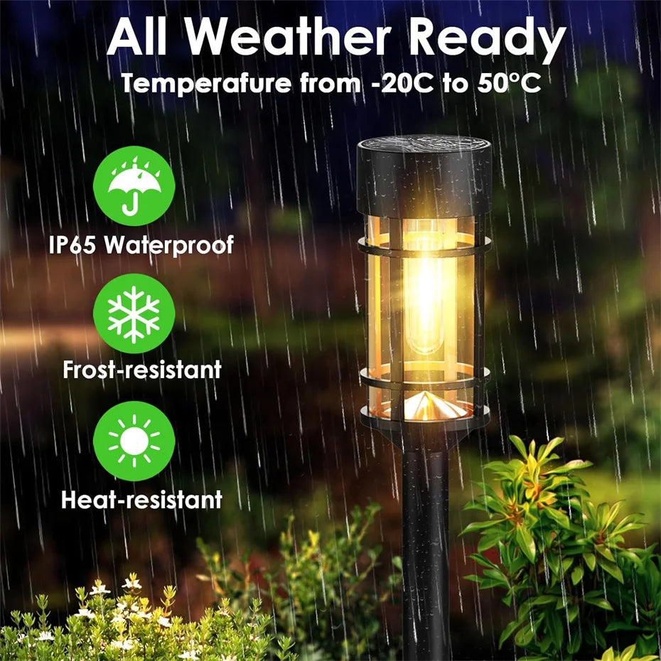 Solar Pathway Lights | Outdoor Lighting | Waterproof | Durable | Garden Decor