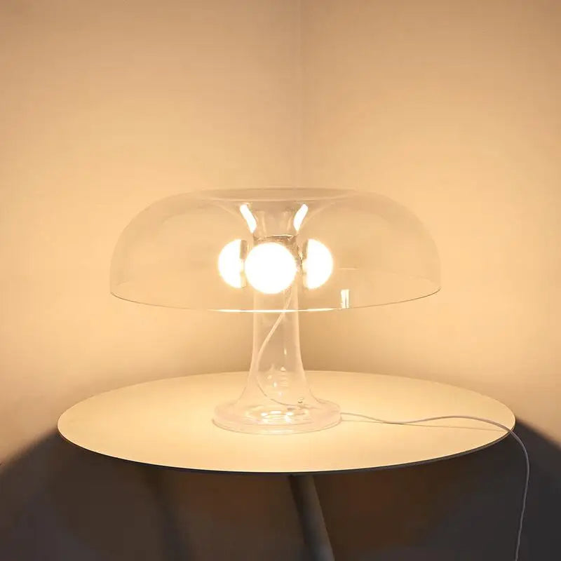 "Modern LED Mushroom Table Lamp – Minimalist Bedside & Living Room Lighting Decor"