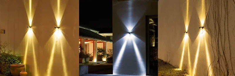 Solar-Powered LED Wall Lamp | Outdoor Lighting | Waterproof | Adjustable | Garden Decor