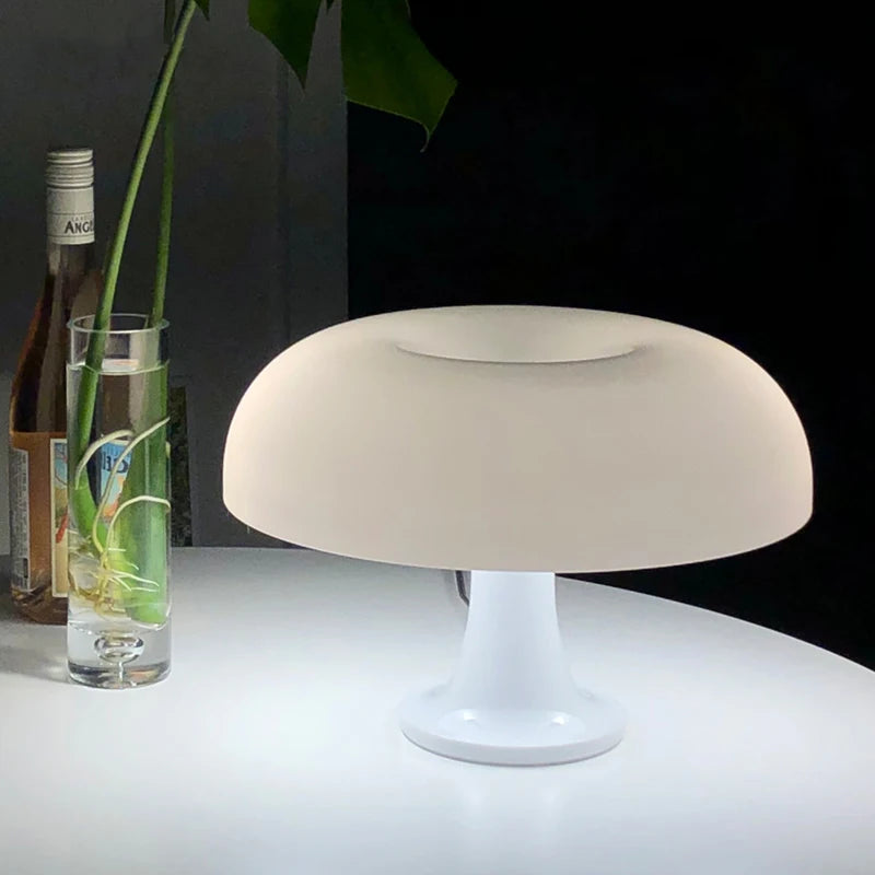 "Minimalist Mushroom Table Lamp – E14 Ornament Light for Living Room & Bedside"