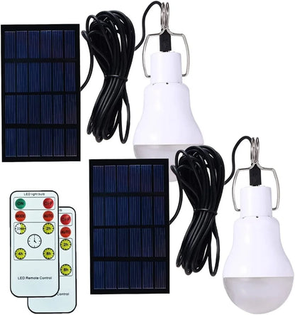 "LED Solar Bulb Light – Waterproof, USB Charged, Portable Emergency Lamp for Indoor & Outdoor Use"