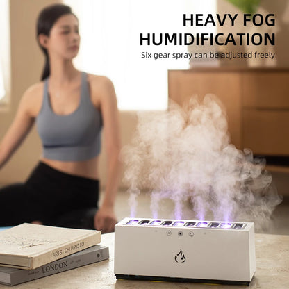 Ultrasonic Humidifier | RGB LED Light | Sound Rhythm | USB Rechargeable | Home Humidifier