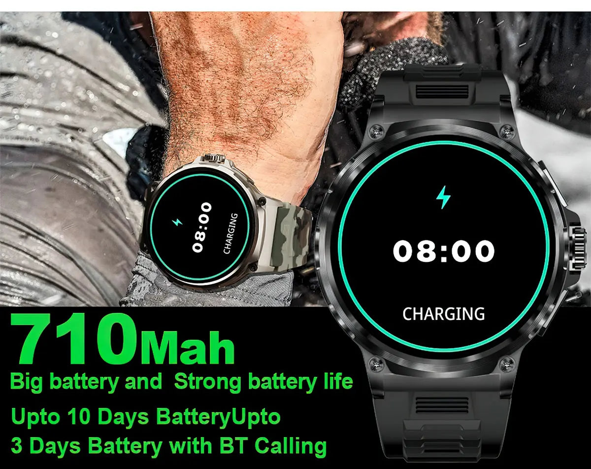 Smart Watch Men 1.85-Inch Ultra HD AMOLED Screen 710 Mah Battery Bluetooth Call SmartWatch For Huawei Xiaomi