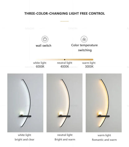 Modern LED Wall Lamp | Indoor Lighting | Bedroom | Living Room | Home Decor