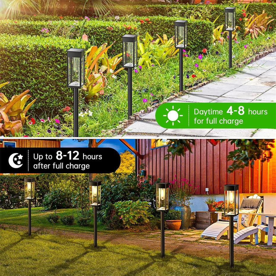 Solar Pathway Lights | Outdoor Lighting | Waterproof | Durable | Garden Decor