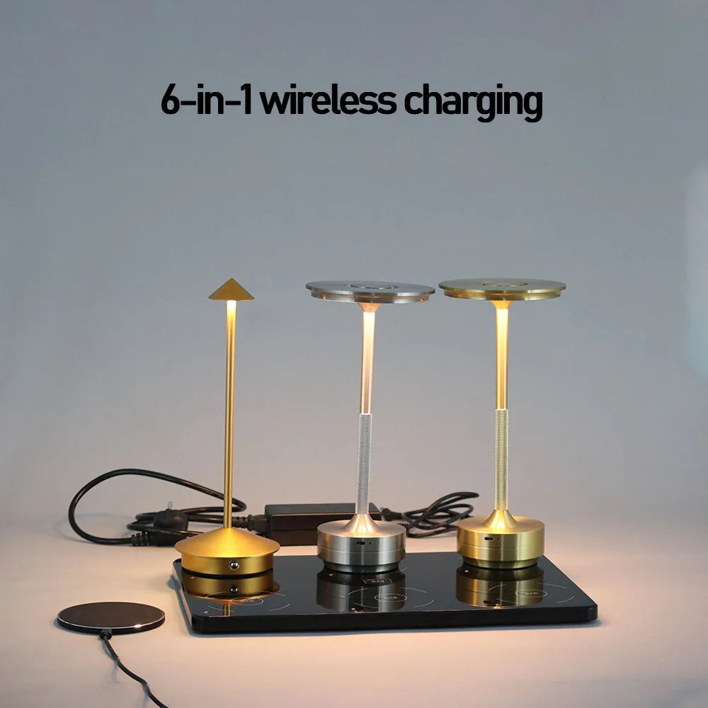 "Simple Charging Table Lamp – Dimmable LED Desk & Atmosphere Lamp with USB Charging"