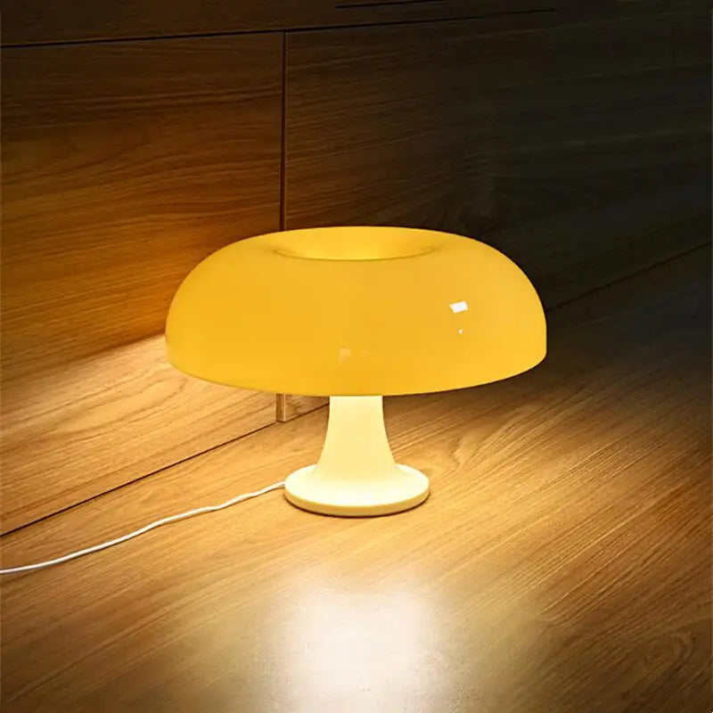 "Modern LED Mushroom Table Lamp – Minimalist Bedside & Living Room Lighting Decor"