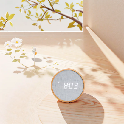 Wooden Digital Alarm Clock | Silent | Modern Design | Bedroom Clock | Home Decor