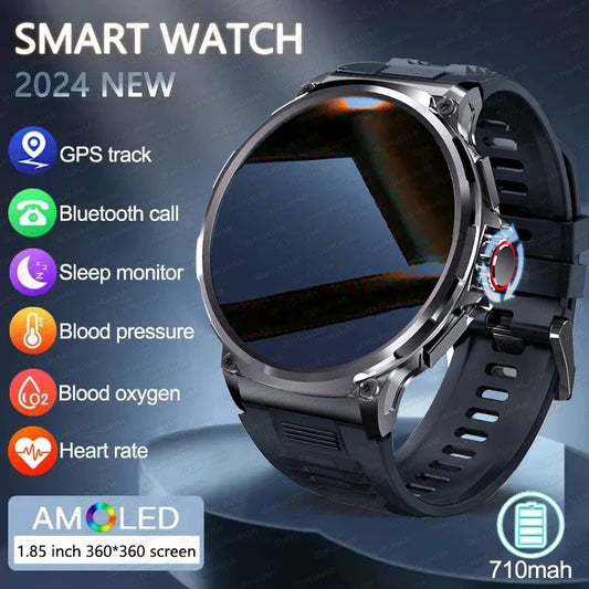 Smart Watch Men 1.85-Inch Ultra HD AMOLED Screen 710 Mah Battery Bluetooth Call SmartWatch For Huawei Xiaomi