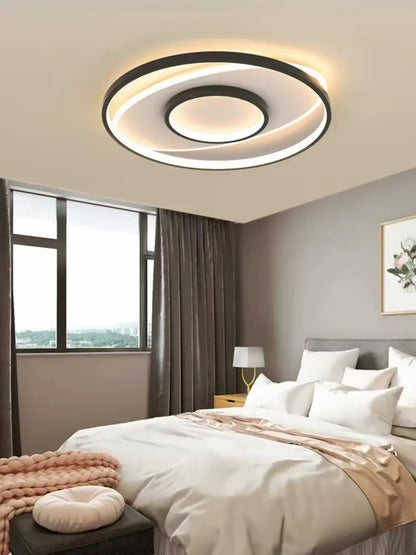 "Modern LED Ceiling Light – 50CM Dimmable Round Lamp for Bedroom & Living Room"