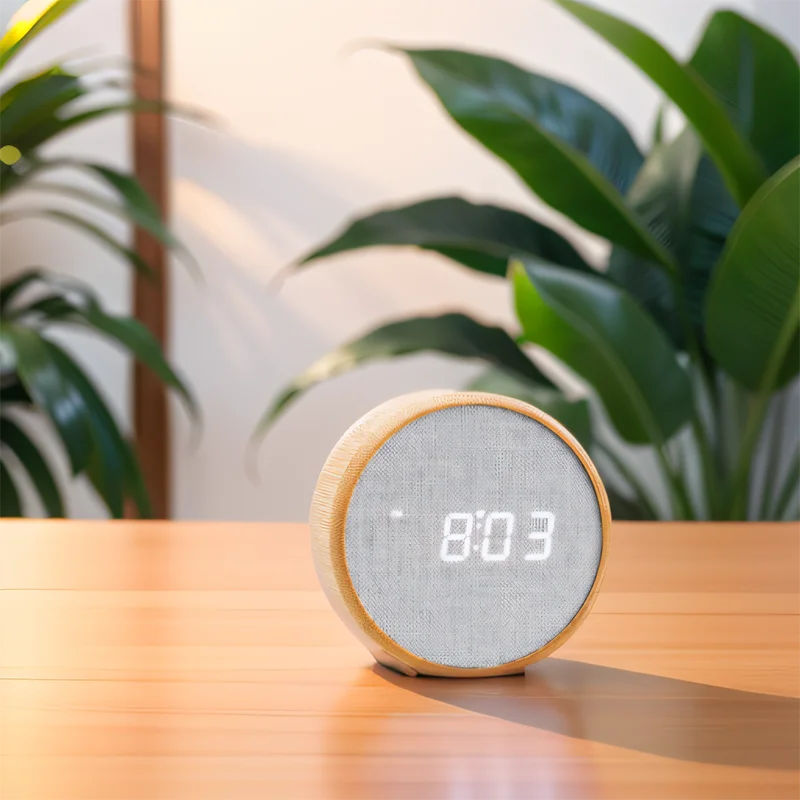 Wooden Digital Alarm Clock | Silent | Modern Design | Bedroom Clock | Home Decor