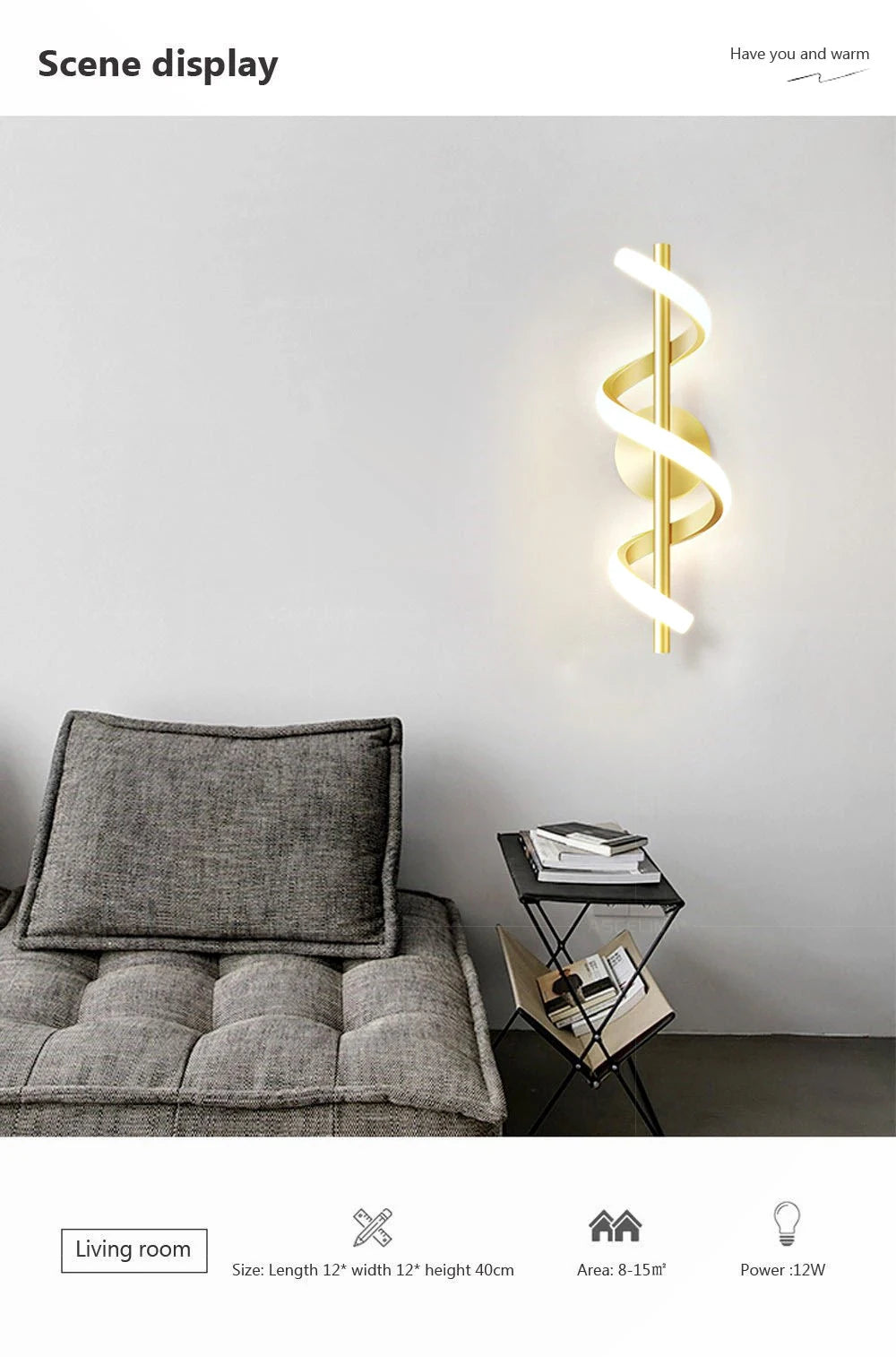 "Modern LED Wall Lamp – Creative Wall Sconce for Bedroom, Living Room, & Home Decor"