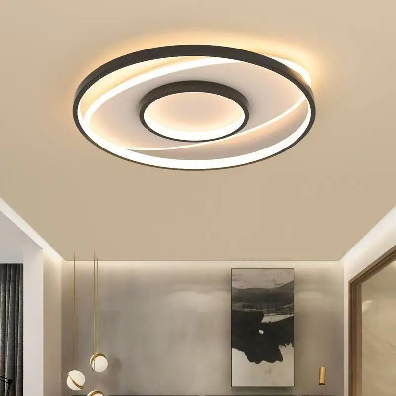 "Modern LED Ceiling Light – 50CM Dimmable Round Lamp for Bedroom & Living Room"