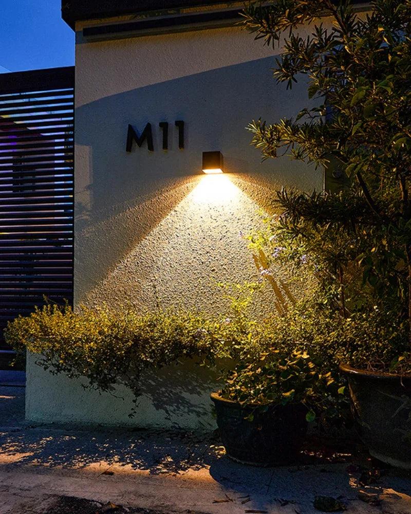 Solar-Powered LED Wall Lamp | Outdoor Lighting | Waterproof | Adjustable | Garden Decor