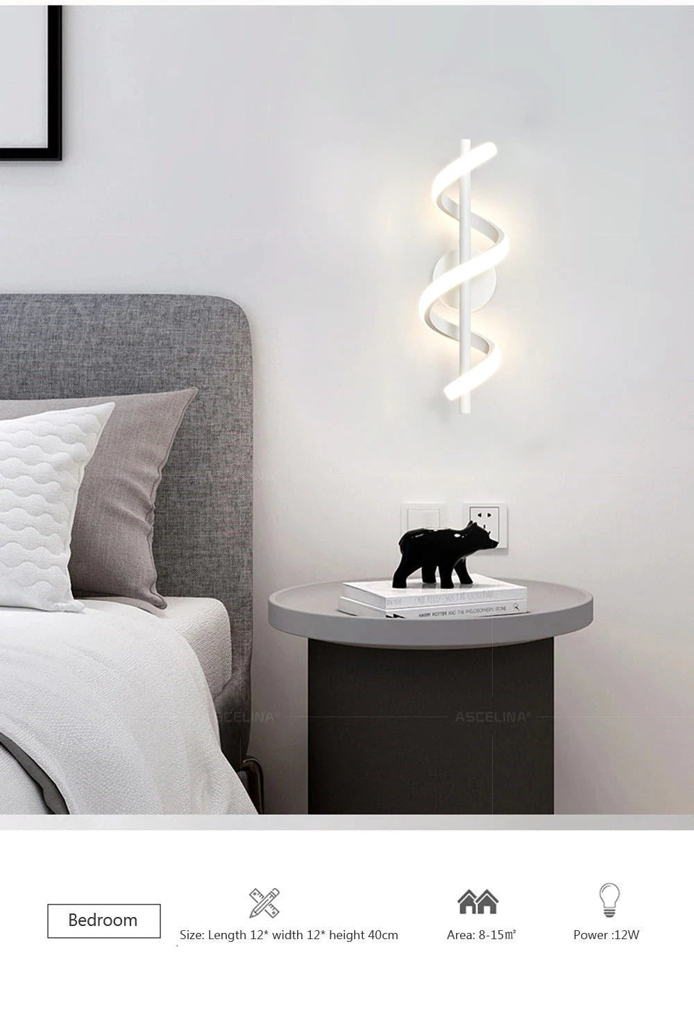 "Modern LED Wall Lamp – Creative Wall Sconce for Bedroom, Living Room, & Home Decor"