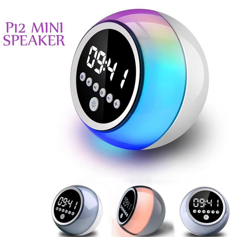 Bluetooth 5.3 Speaker with Alarm Clock | LED Digital Display | Wireless | Portable | Home Decor