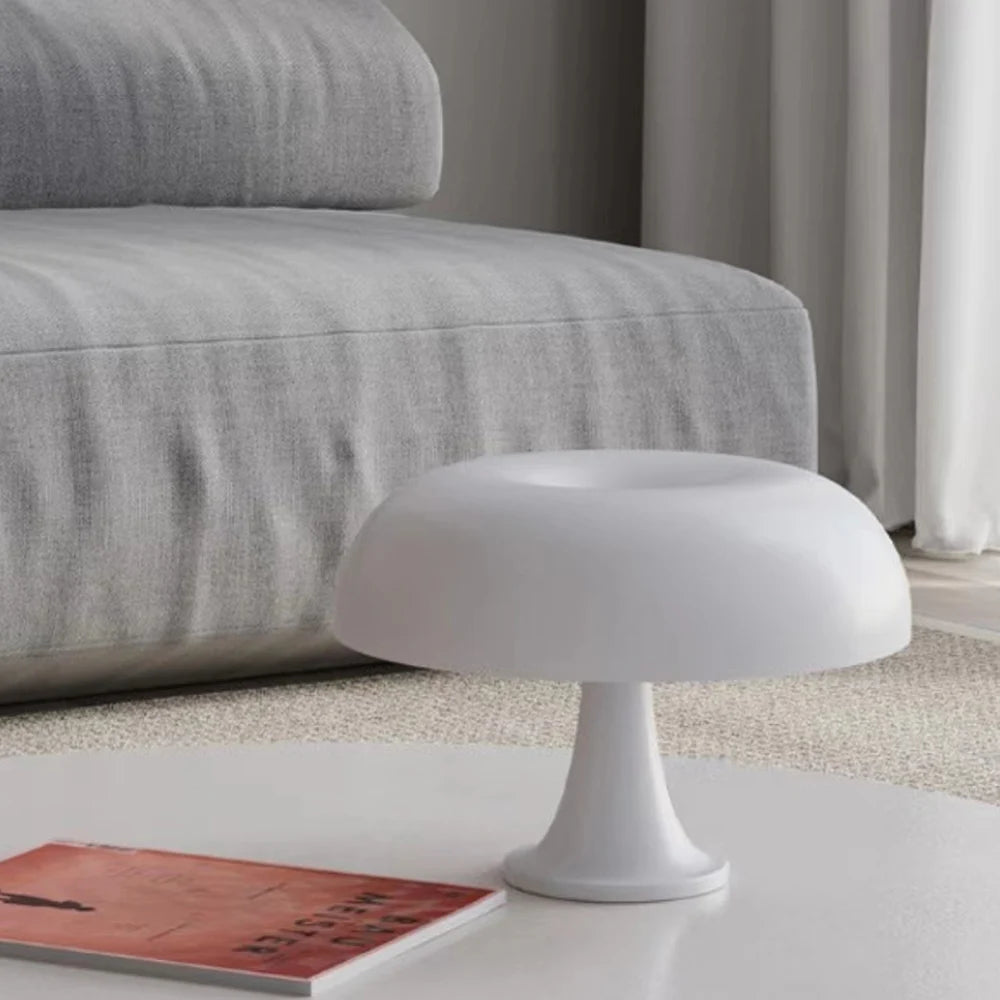 "Minimalist Mushroom Table Lamp – E14 Ornament Light for Living Room & Bedside"