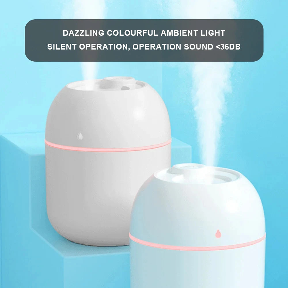 "Mini Portable Water Drop Air Humidifier – USB Desktop Silent Atomizer for Home & Office"