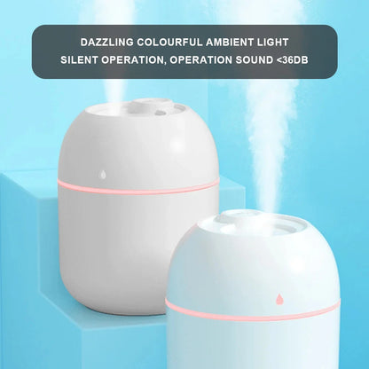 "Mini Portable Water Drop Air Humidifier – USB Desktop Silent Atomizer for Home & Office"