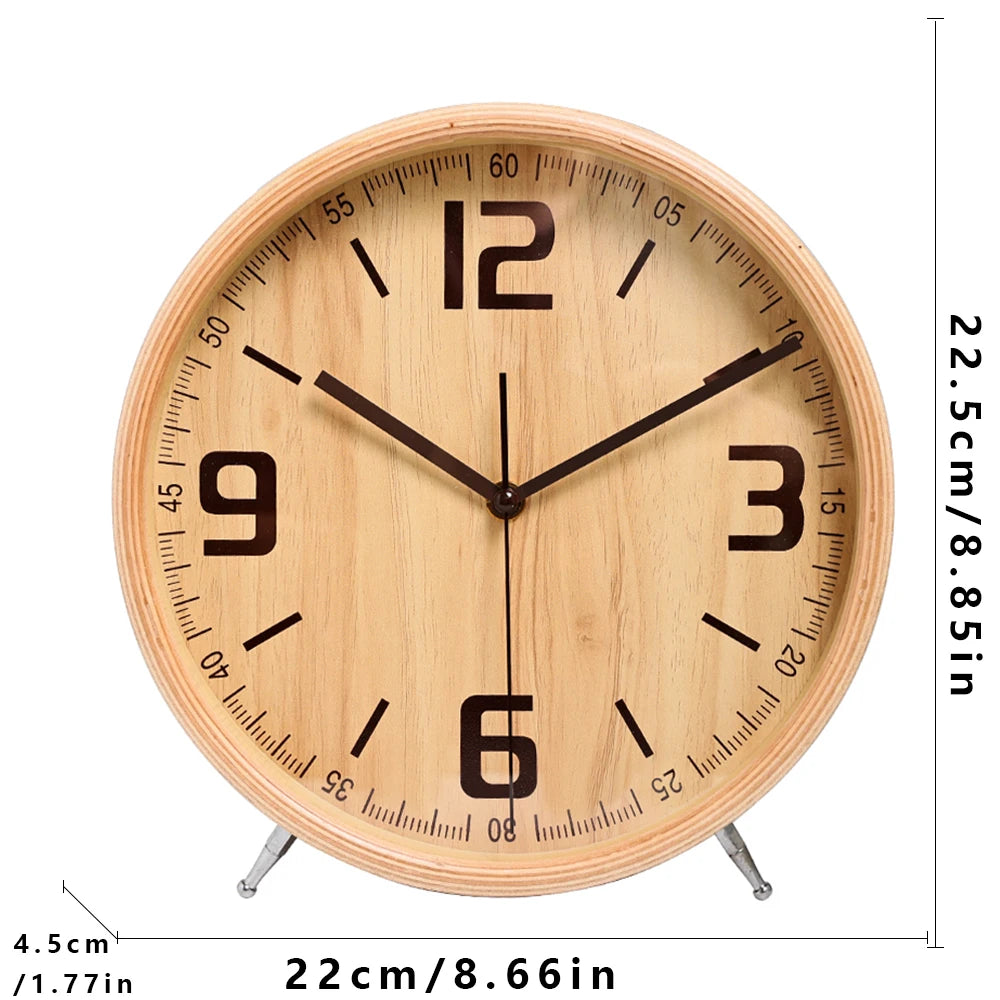 Wooden Wall Clock | Silent Quartz Movement | Modern Design | Home Decor | Living Room