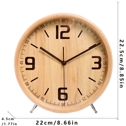 Wooden Wall Clock | Silent Quartz Movement | Modern Design | Home Decor | Living Room