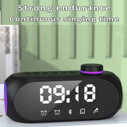 Multifunctional Bluetooth Speaker | 360° Surround Sound | RGB Lighting | Alarm Clock | FM Radio