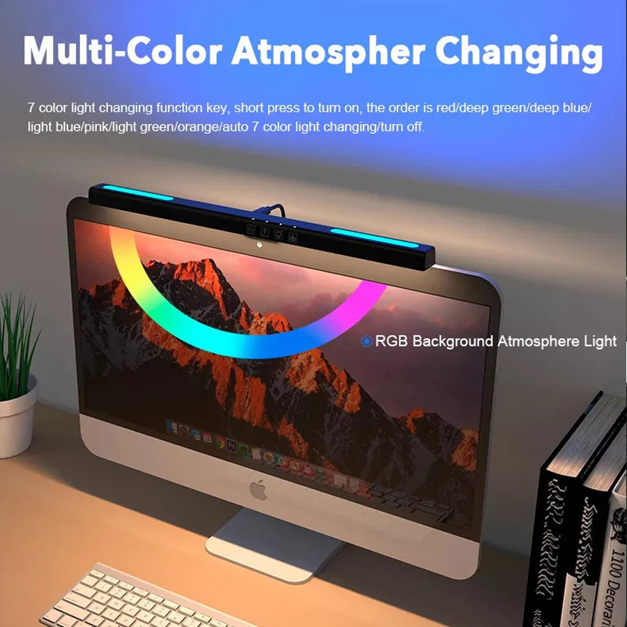 Monitor Light | LED Desk Lamp | Eye-Care | Flexible Arm | Modern Design