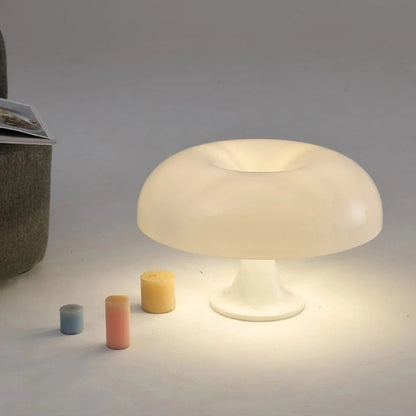 "Minimalist Mushroom Table Lamp – E14 Ornament Light for Living Room & Bedside"