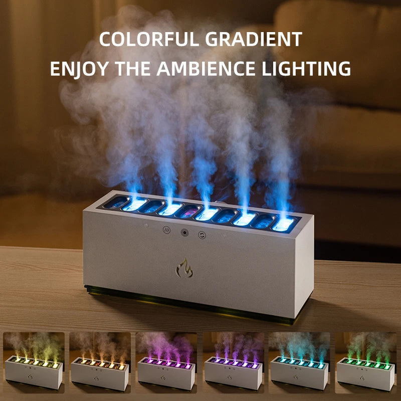 Ultrasonic Humidifier | RGB LED Light | Sound Rhythm | USB Rechargeable | Home Humidifier