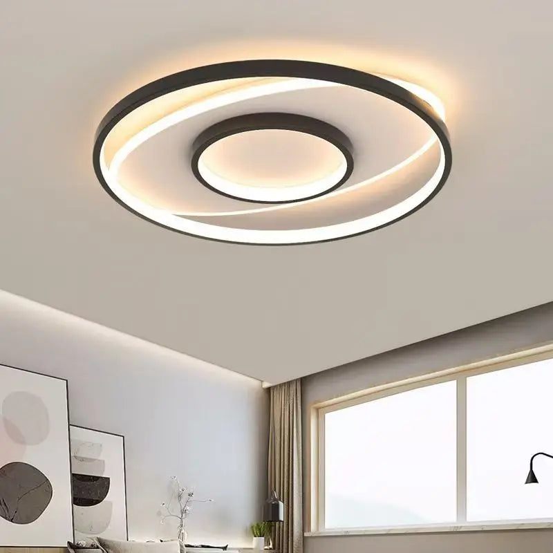 "Modern LED Ceiling Light – 50CM Dimmable Round Lamp for Bedroom & Living Room"