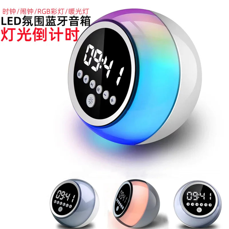 Bluetooth 5.3 Speaker with Alarm Clock | LED Digital Display | Wireless | Portable | Home Decor