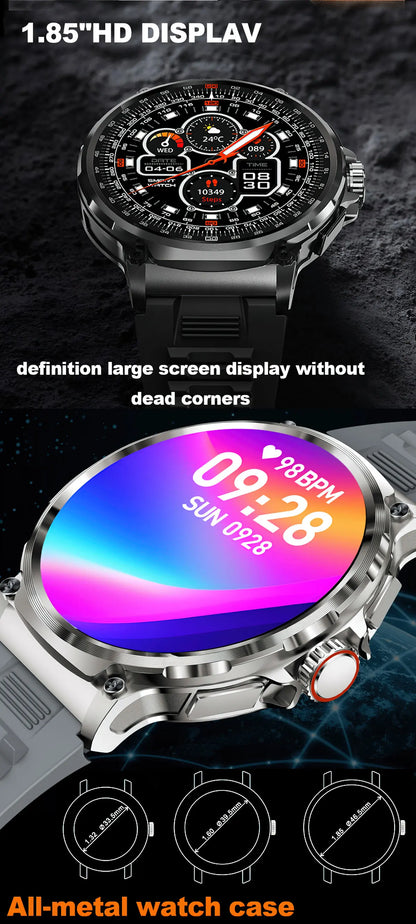 Smart Watch Men 1.85-Inch Ultra HD AMOLED Screen 710 Mah Battery Bluetooth Call SmartWatch For Huawei Xiaomi