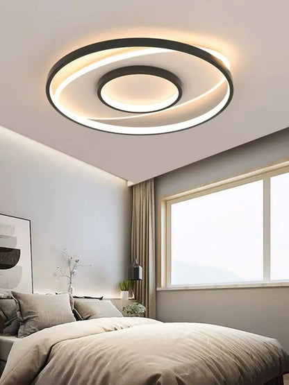 "Modern LED Ceiling Light – 50CM Dimmable Round Lamp for Bedroom & Living Room"