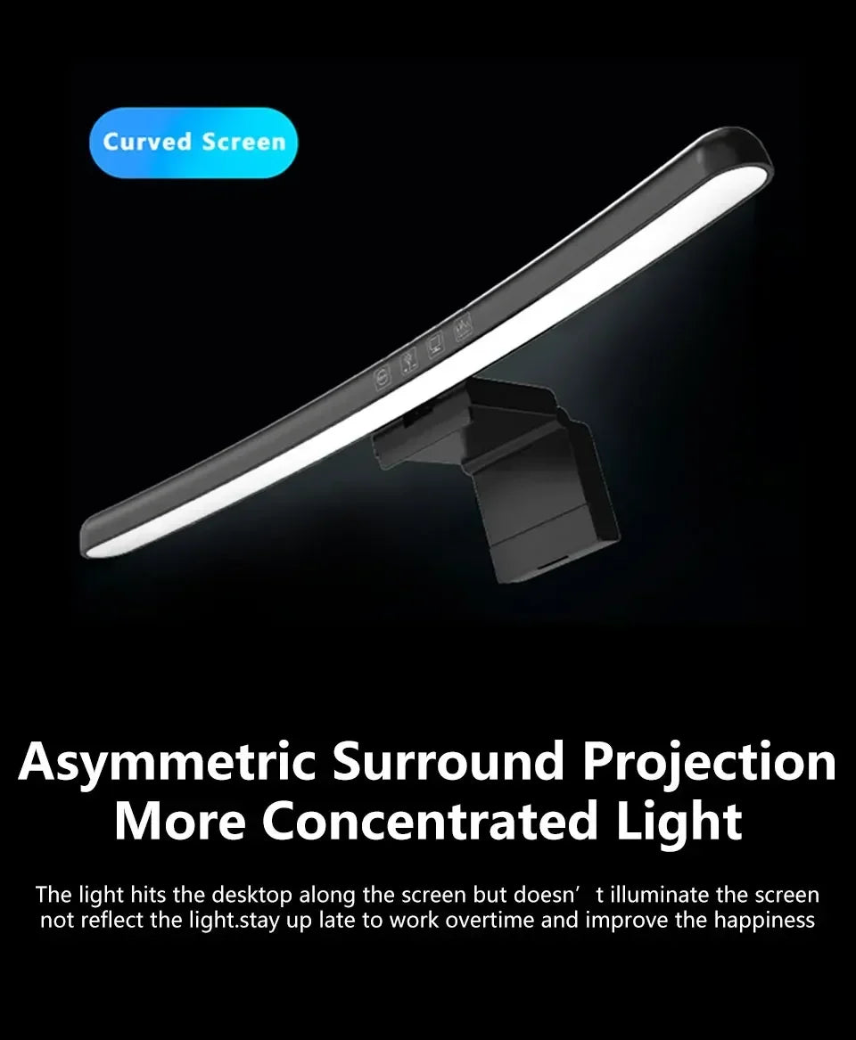 Monitor Light | LED Desk Lamp | Eye-Care | Flexible Arm | Modern Design