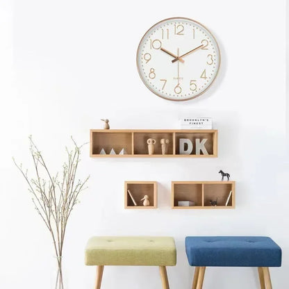 "8-Inch Silent Wall Clock – Modern Non-Ticking Battery-Operated Decorative Clock"