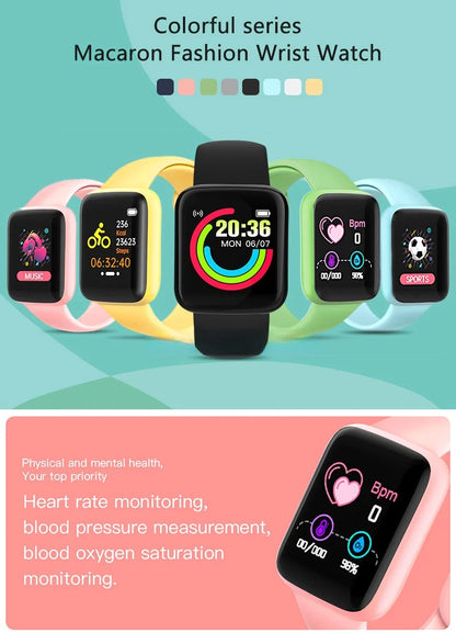 Children's Smart Watch | Fitness Tracker | Heart Rate Monitor | Step Counter | Bluetooth