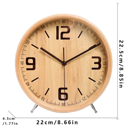 Wooden Wall Clock | Silent Quartz Movement | Modern Design | Home Decor | Living Room