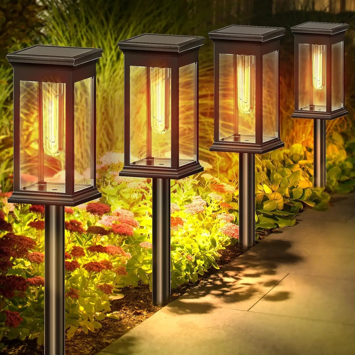 Solar Pathway Lights | Outdoor Lighting | Waterproof | Durable | Garden Decor