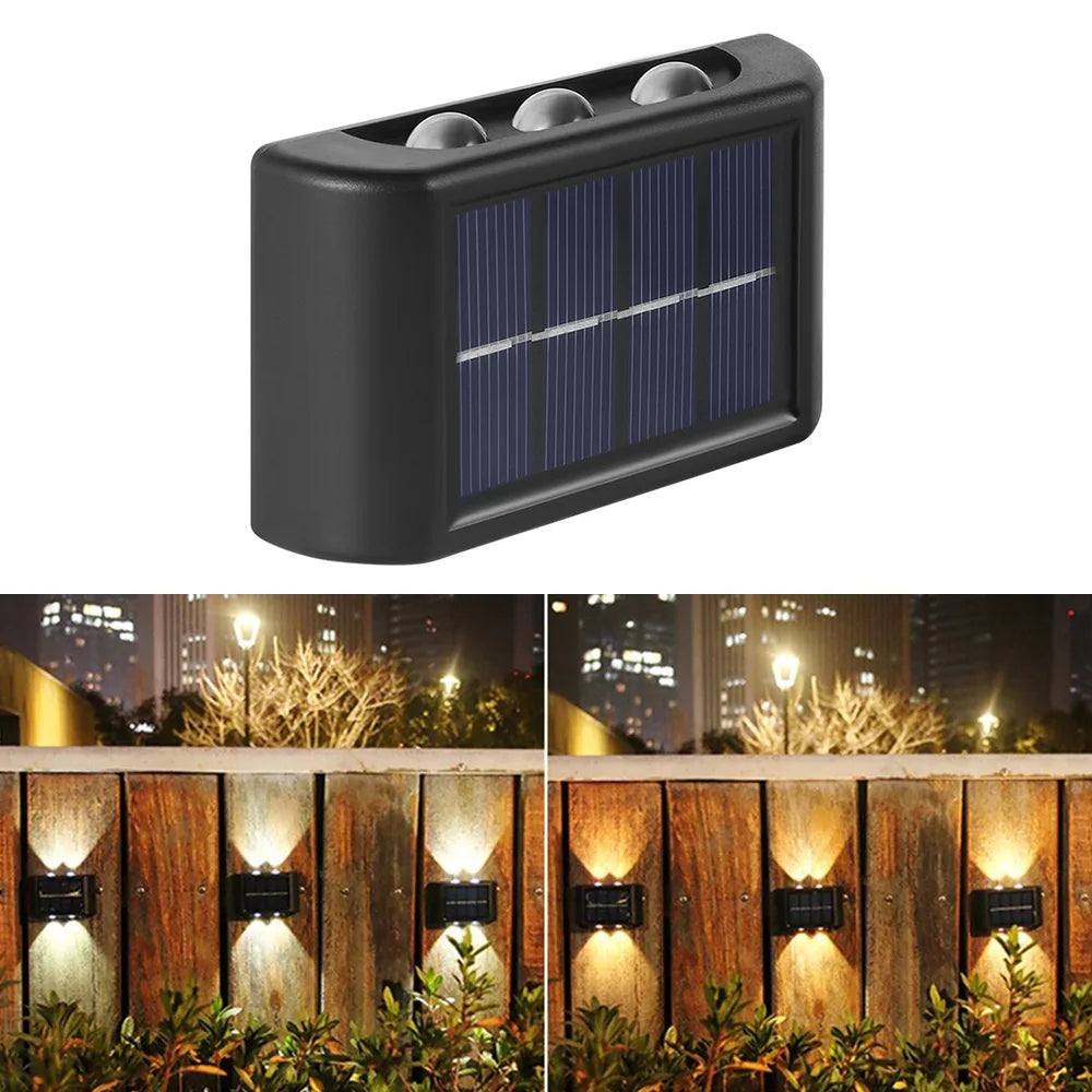 Solar-Powered Wall Lamp | Outdoor Lighting | Waterproof | Adjustable | Garden Decor