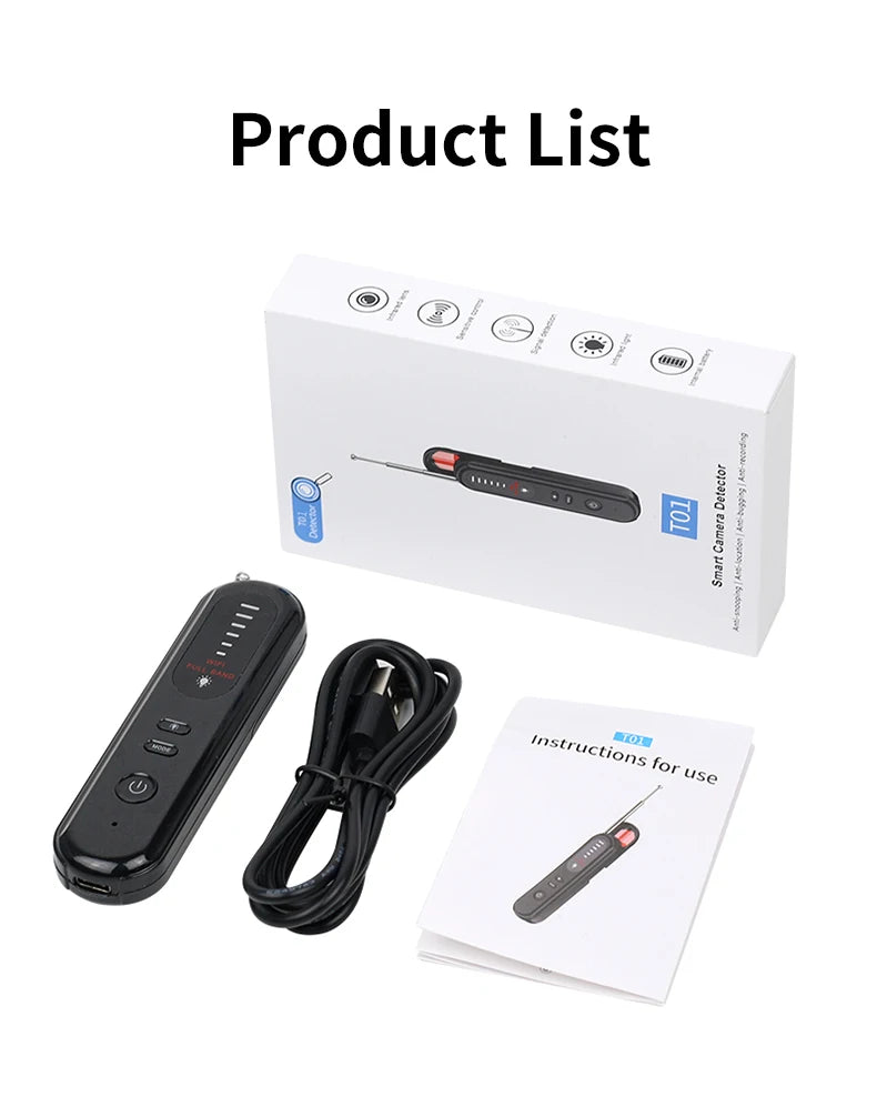 Hidden Camera Detector | GPS Tracker Finder | Anti-Spy Device | Wireless Signal Scanner | Privacy Protection